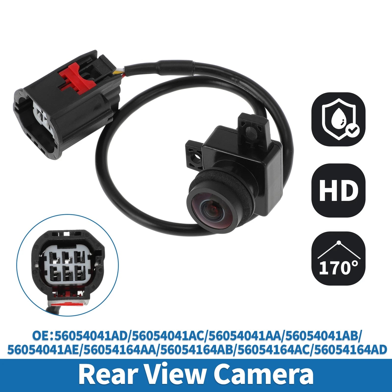 Rear View Park Assist Backup Camera 56054041AD for Dodge Ram 1500 2500 3500 (2013–2018)