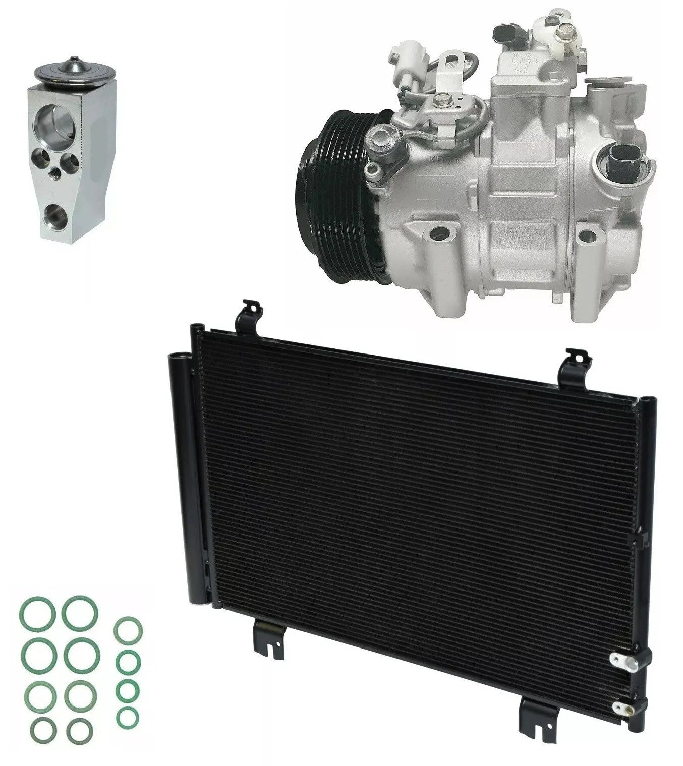 AC Compressor Kit with Condenser for Lexus GS350 3.5L V6 (2013–2015)
