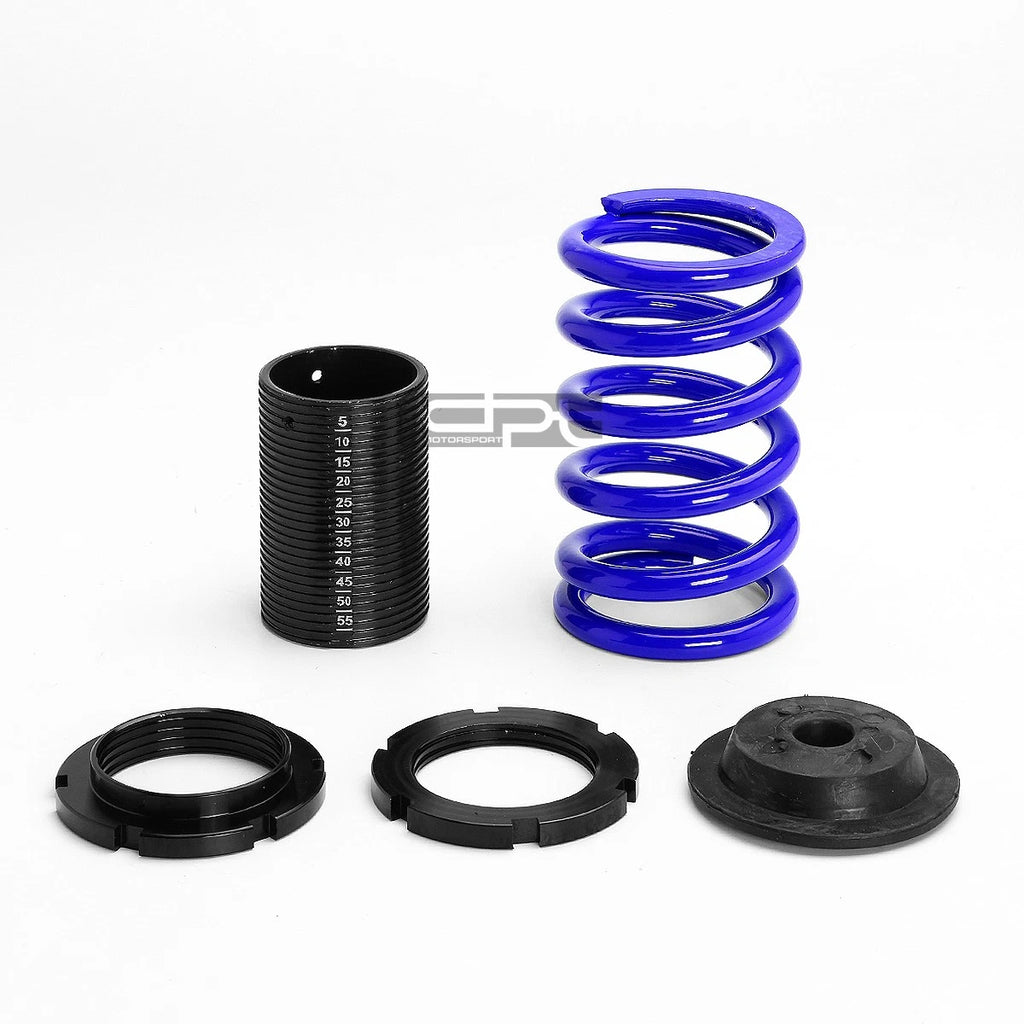 Coilover Suspension Kit for Honda Civic EG EK DC (1988–2000) - Black Perch, Blue Spring