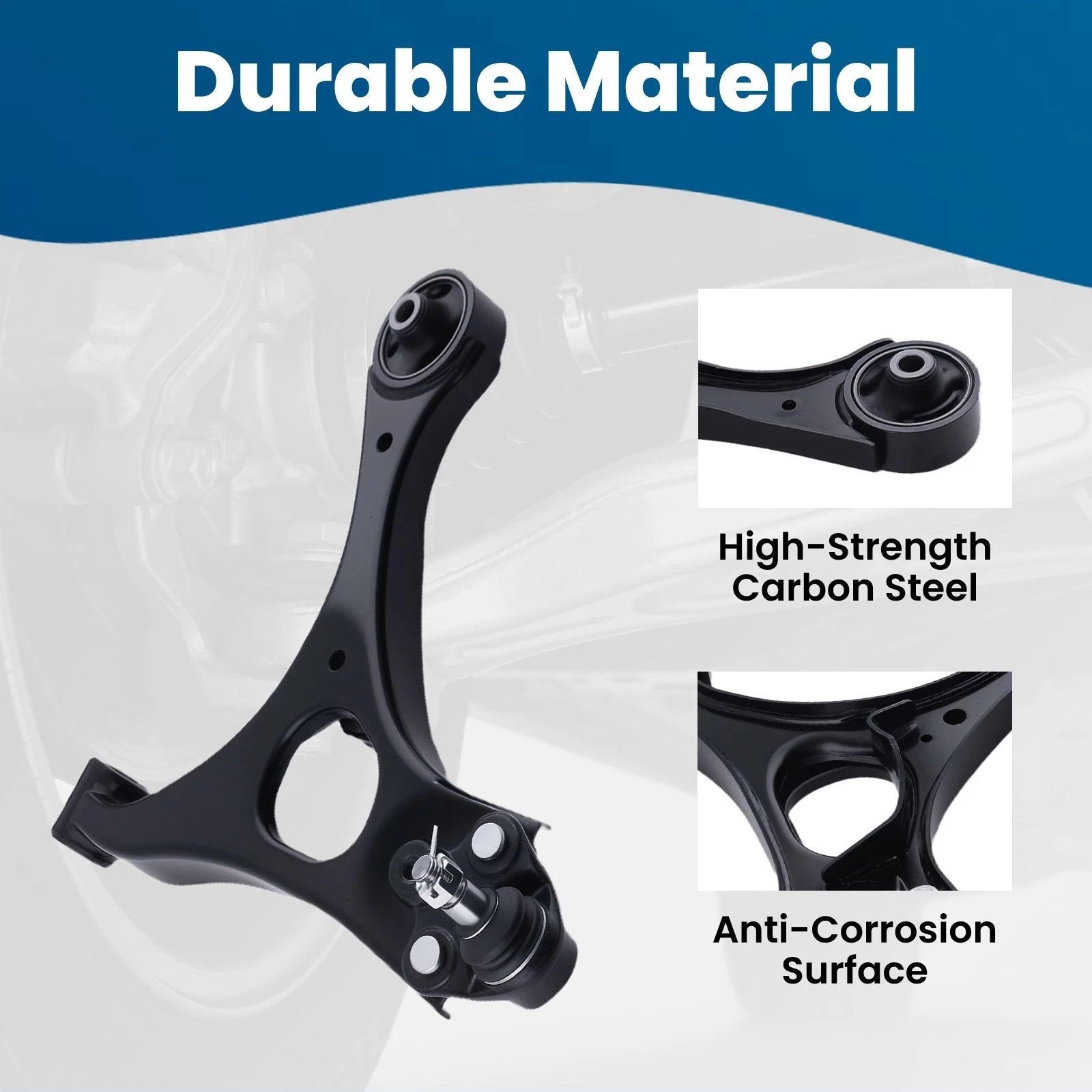 Front Lower Control Arms with Ball Joints & Tie Rod Ends for Honda Civic (2006–2011)