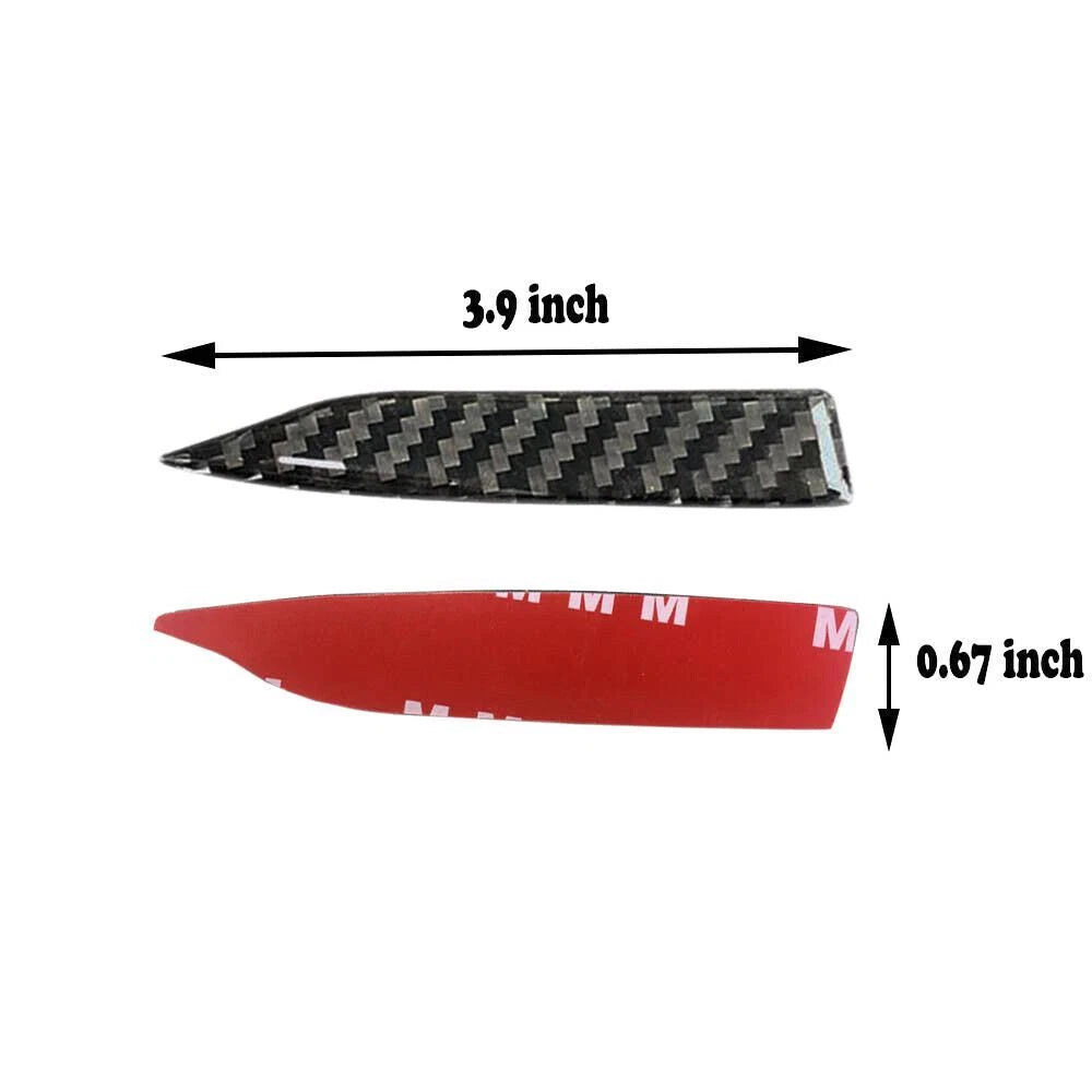 Carbon Fiber Side Rear View Mirror Trim Strip Sticker Universal Fit for All