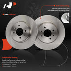 Front Disc Brake Rotors & Ceramic Pads for Hyundai Accent (2018-2020)