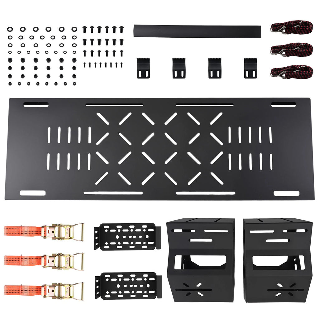 Heavy Duty Spare Tire Cargo Rack 80lb 27"-32" for Jeep Wrangler Ford Bronco