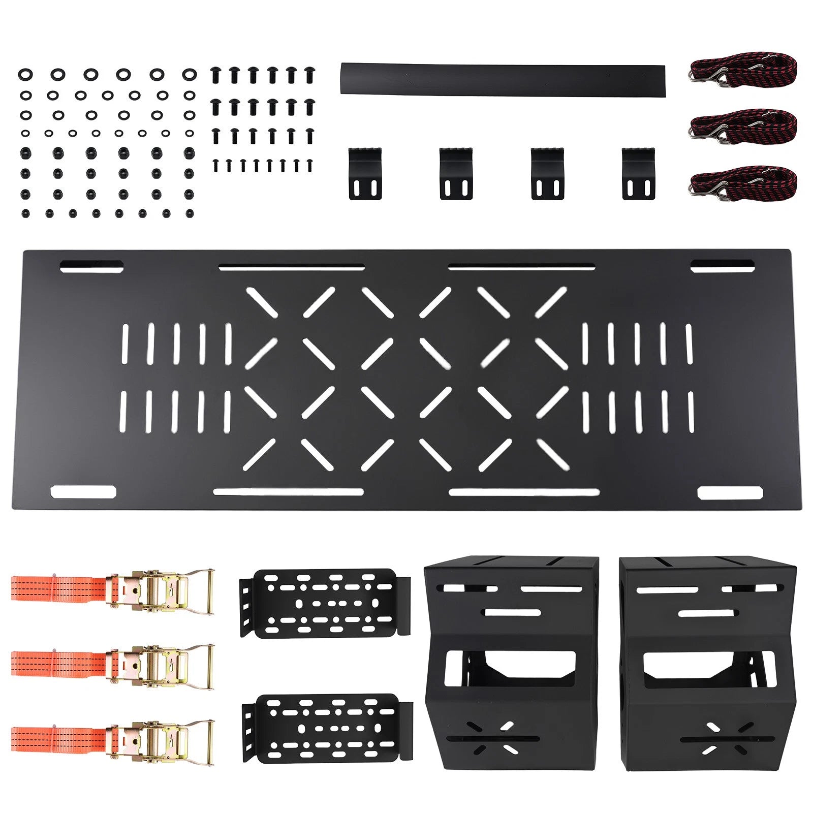 Heavy Duty Spare Tire Cargo Rack 80lb 27"-32" for Jeep Wrangler Ford Bronco