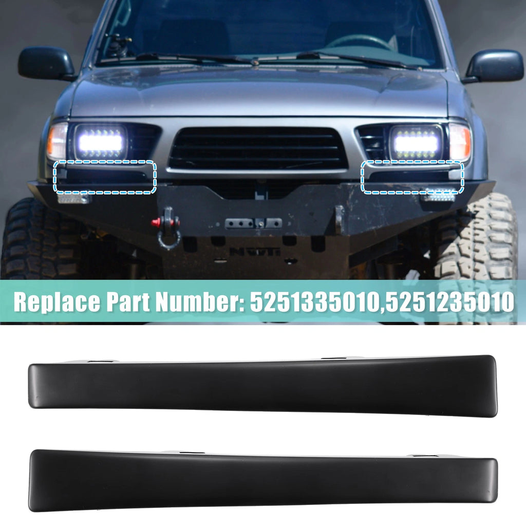 1 Pair Front Headlight Bumper Grille Filler for Toyota  5251335010 5251235010