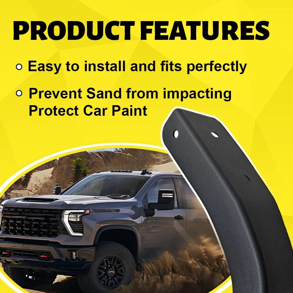 Set of 4 Mud Flap Delete for Chevrolet Silverado 1500 (2019–2024)