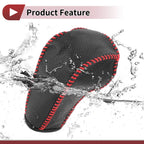1Pc Gear Shift Knob Cover for Ford Edge (2011–2014) Red Faux Leather