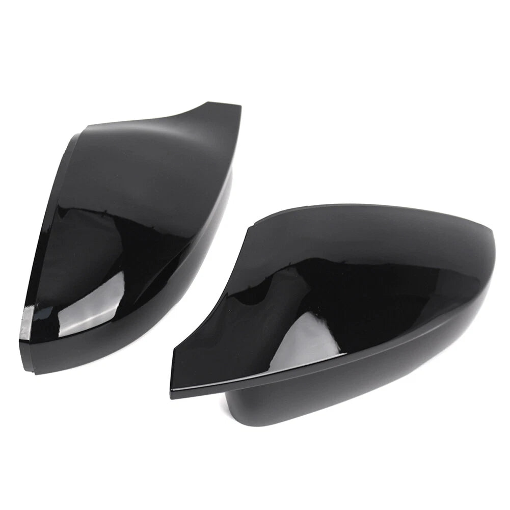 Glossy Black Door Wing Mirror Cover Caps for VW Polo (2011–2023)