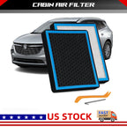 HEPA Cabin Air Filter for Chevrolet Silverado 1500 2019–2022, 2500 2020–2022