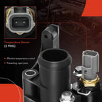 Rear Thermostat Housing Assembly with Sensor for Ford Fiesta (2011–2019)