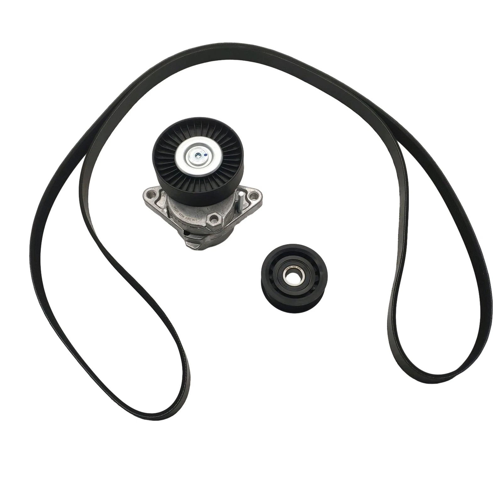 Serpentine Belt Tensioner Pulley Kit for Mercedes-Benz C240 G500 E320 SLK55 (2001–2006)