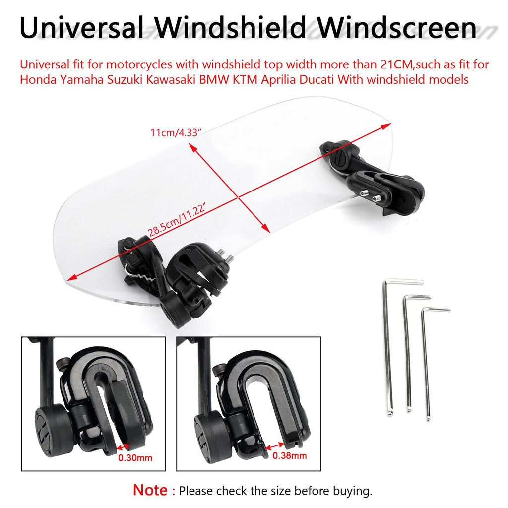 Windshield Extension Spoiler for Motorcycle (T9)