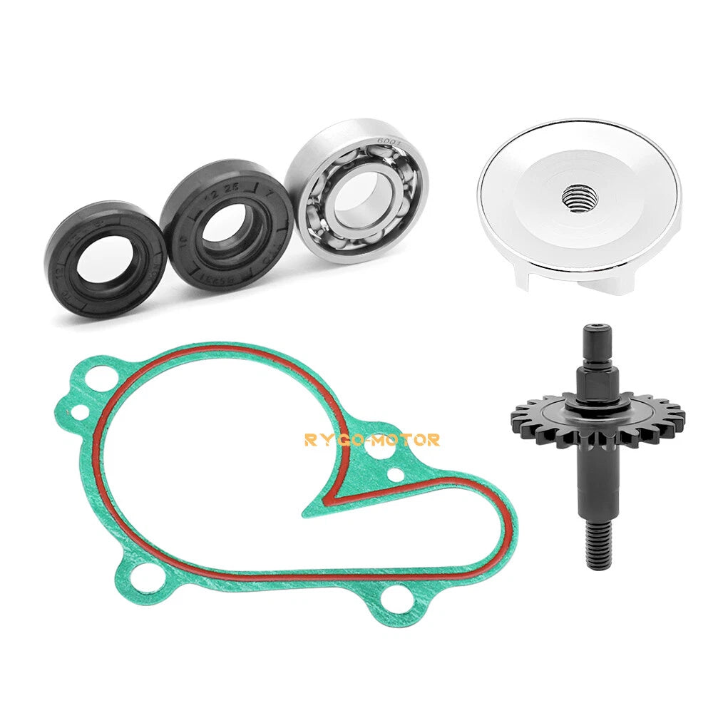 Water Pump Rebuild Kit for Yamaha YZ125 (1998–2004) - Impeller, Shaft, Gear, Bearing, Seal