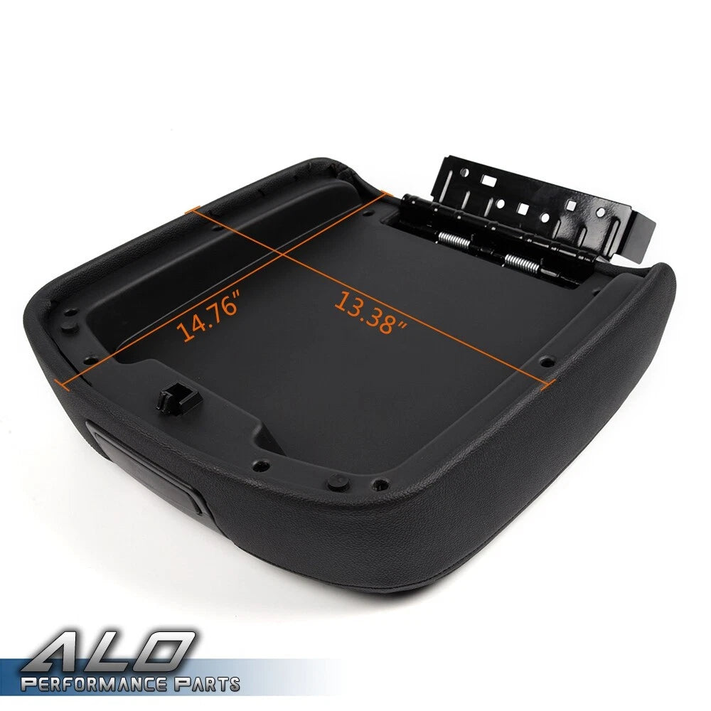 Black Center Console Armrest Lid for Tahoe Silverado Yukon Sierra (2007–2014)