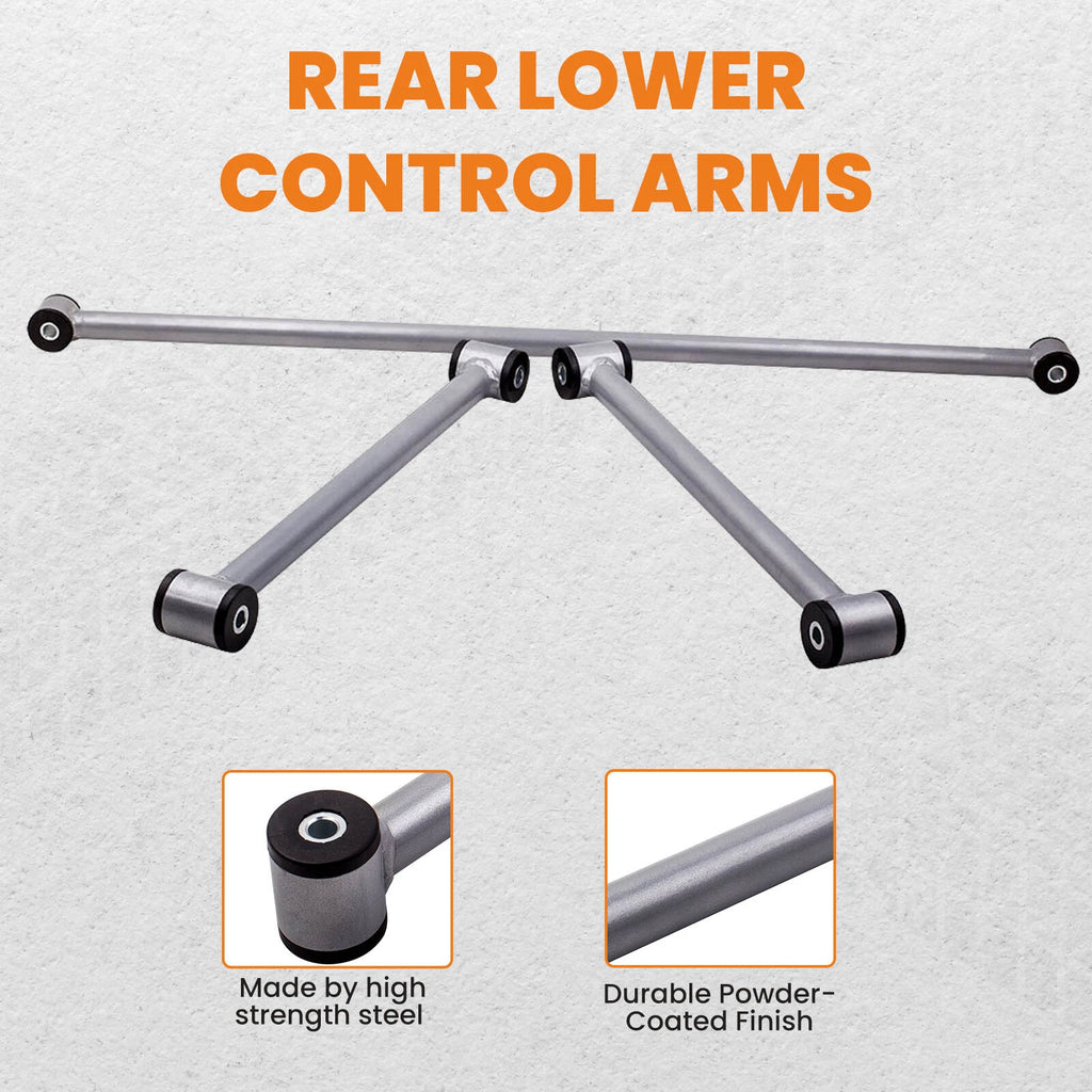 Set of 2 Front A-Arms & Rear Lower Control Arm for 1993-2002 Camaro Firebird