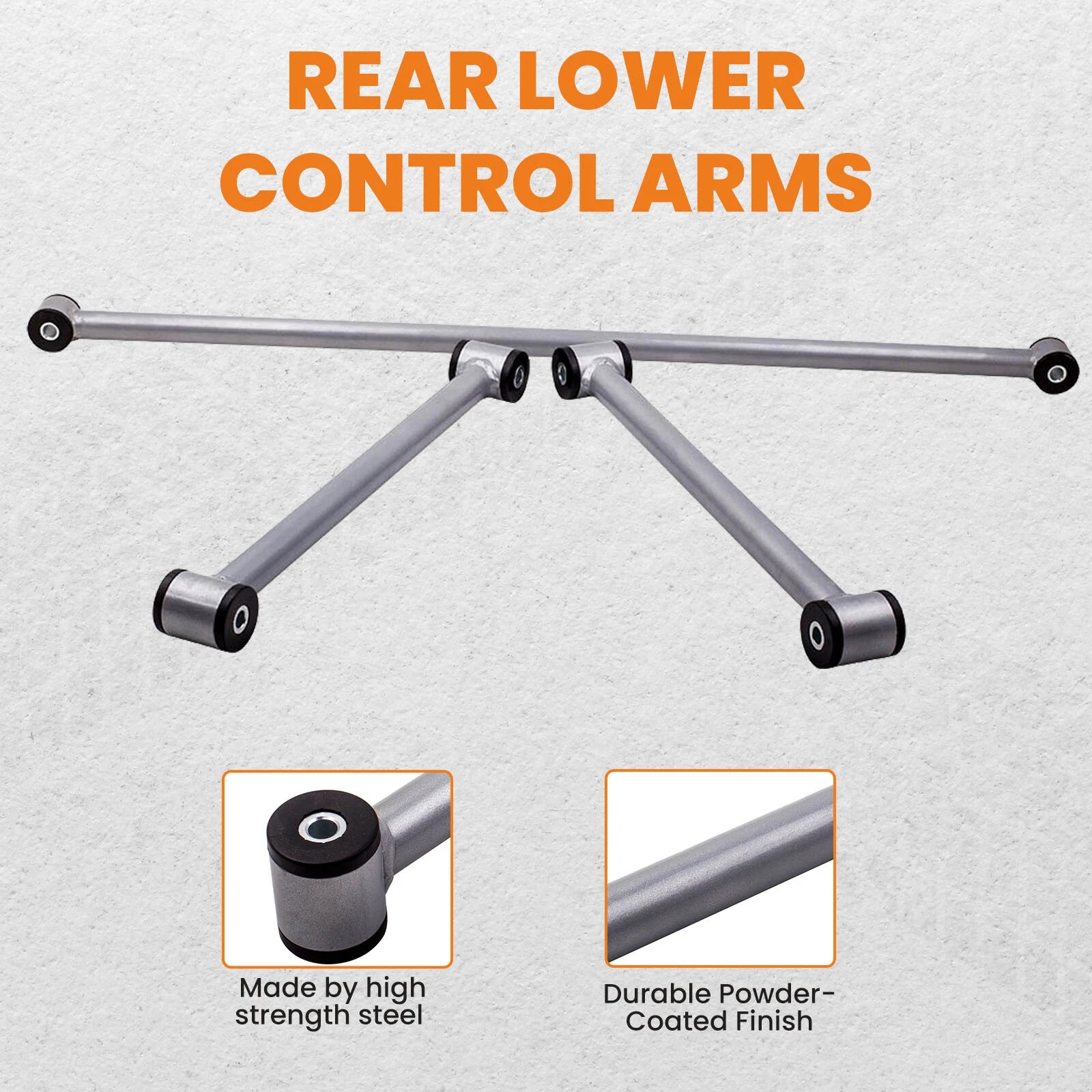 Set of 2 Front A-Arms & Rear Lower Control Arm for 1993-2002 Camaro Firebird