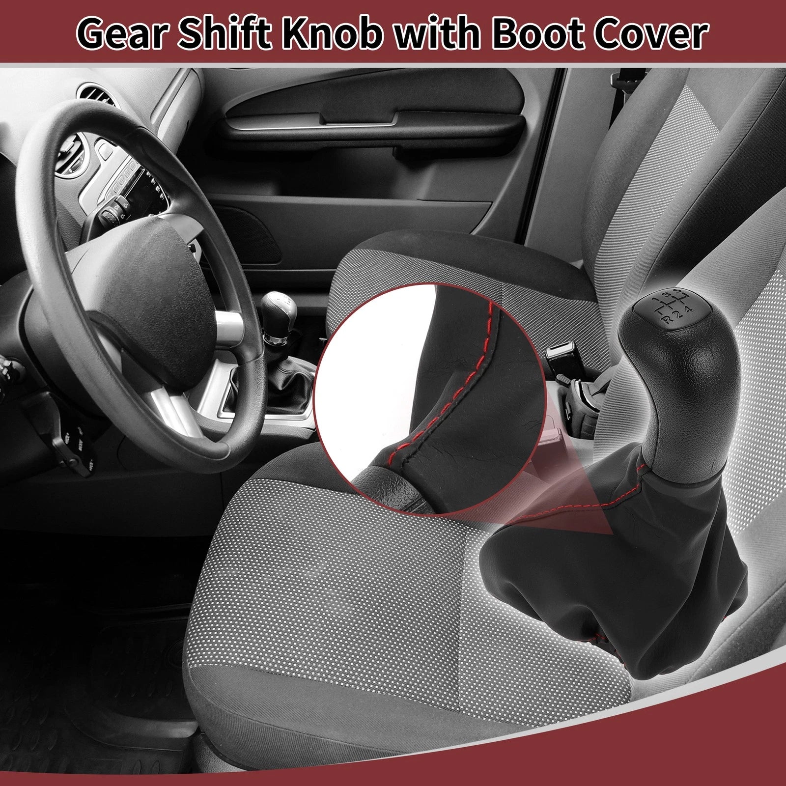 5 Speed Gear Shifter Knob with Cover for Mercedes-Benz Vito W638 (1996–1999)