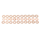30Pcs M12x1.5 Copper Oil Drain Plug Gasket Seal Washer for Universal Fit