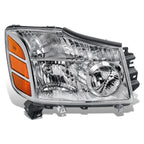 Right Chrome Housing Headlight Lamp for Nissan Armada Pathfinder Titan (2004–2007)