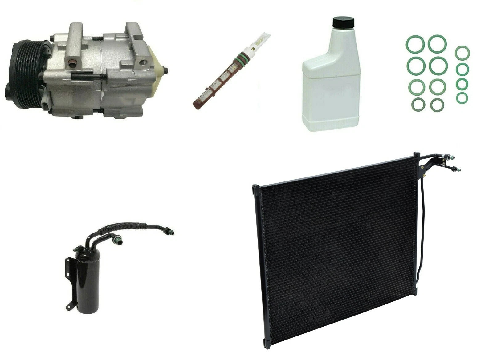 AC Compressor Kit Replacement with Condenser for Nissan Pathfinder (2005–2014)