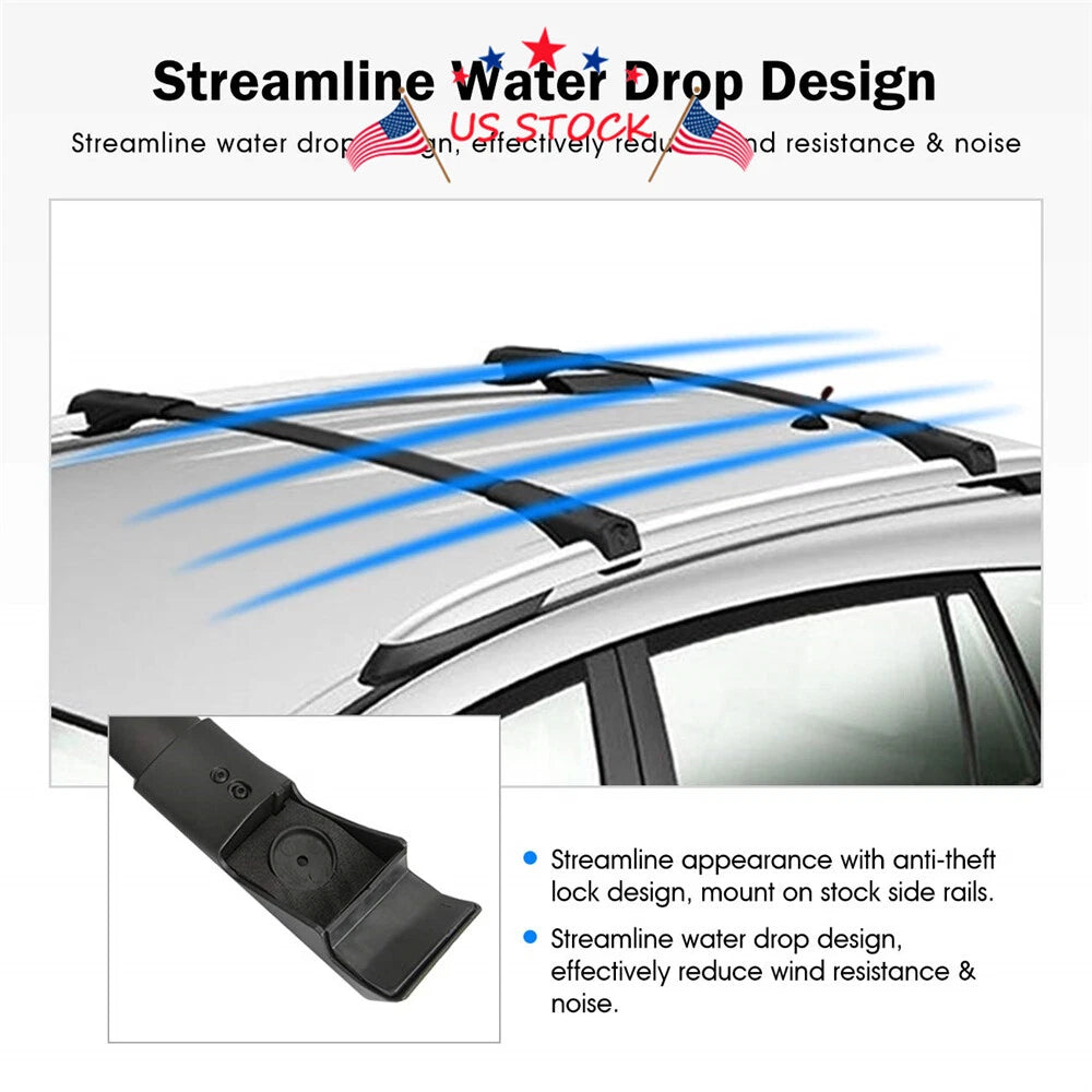 Adjustable Roof Top Rack Cross Bars for Toyota RAV4 (2013-2018)