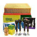 Set of 4 Mann Filters & 4 NGK Ruthenium HX Spark Plugs for Audi L4