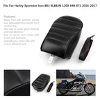 Rear Pillion Seat for Harley-Davidson XL883N Sportster (2016–2019) Black