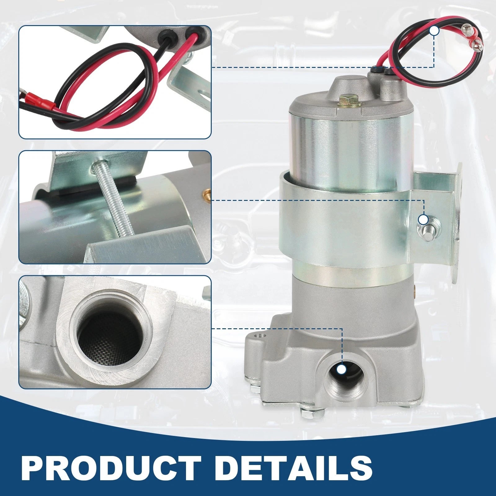 Electric Fuel Pump for Carbureted Vehicles (14 PSI, 140 GPH)