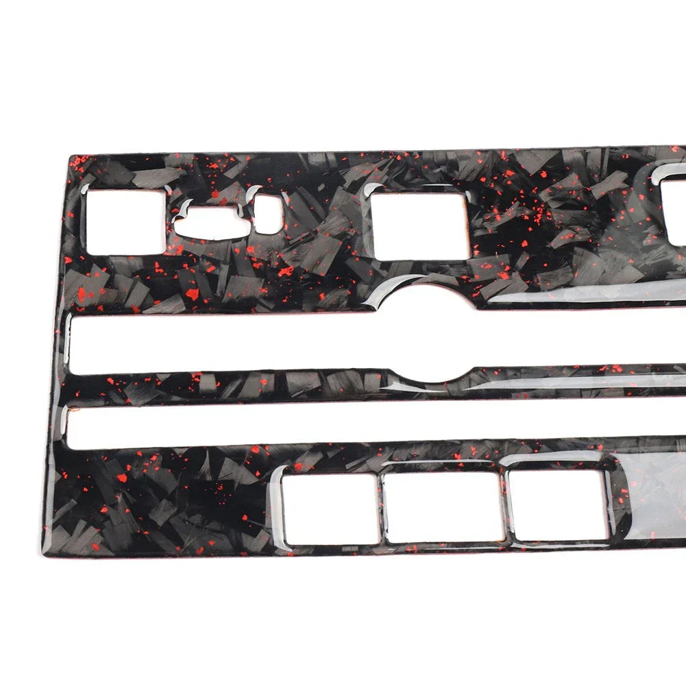 Forged Red CD Panel Frame Cover Trim for Infiniti Q50 Q60 (2014-2019)