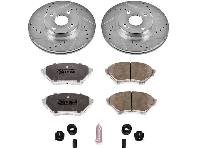 Front Brake Pad and Rotor Kit for Mazda Miata (2001–2005) YR238XT