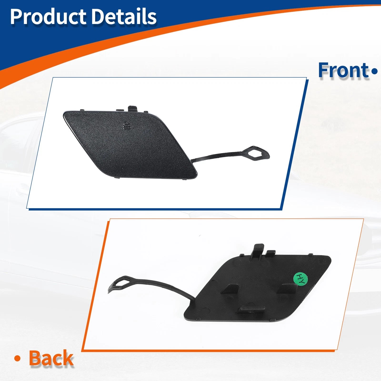 Tow Hook Cover for Mercedes-Benz A-Class (2013–2015) No.A2048850426 Tenorite Grey