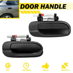2X Black Exterior Door Handles for Nissan Sentra (2000–2006)