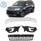 Front Lower Grille, Skid Plate, Fog Light Frame for Ford Explorer (2016–2017)