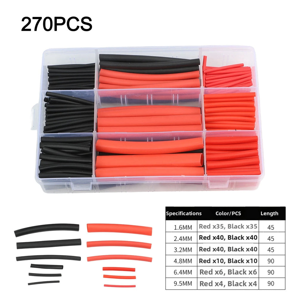 270PCS Heat Shrink Tubing Kit for Universal Use