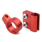 2X CNC Front Brake Line Hose Clamp Guide for Honda CR80R CR85R CR125R CR250R (1996–2007) Red