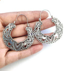 Boho Vintage Style Tibetan Dangle Drop Hook Earrings