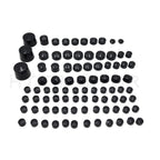 87pc Black Bolt Cap Dress for Harley Softail (2000–2006)