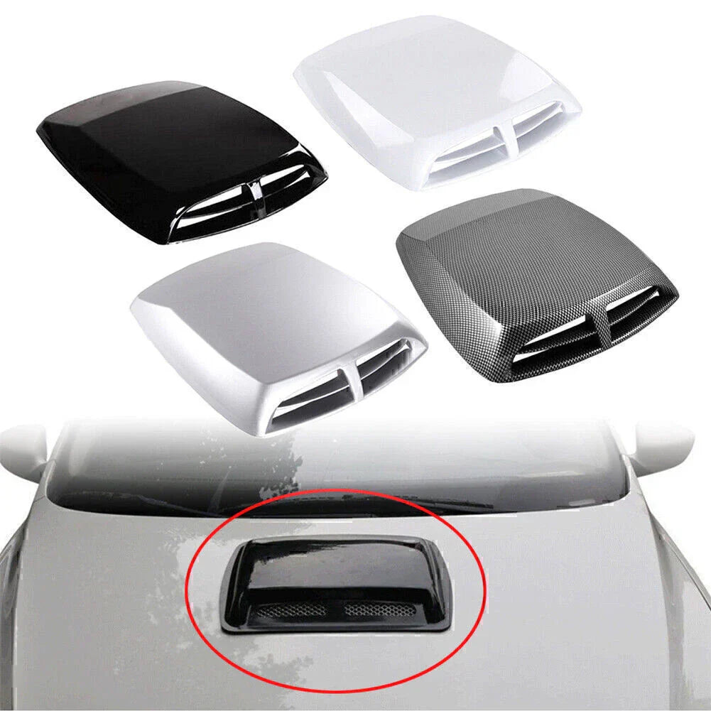 Universal Black Car Decorative Air Flow Intake Hood Scoop Vent Cover