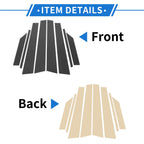 8 Pcs Door Pillar Window Trim for Hyundai Creta Ix25 (2015–2023) Carbon Fiber
