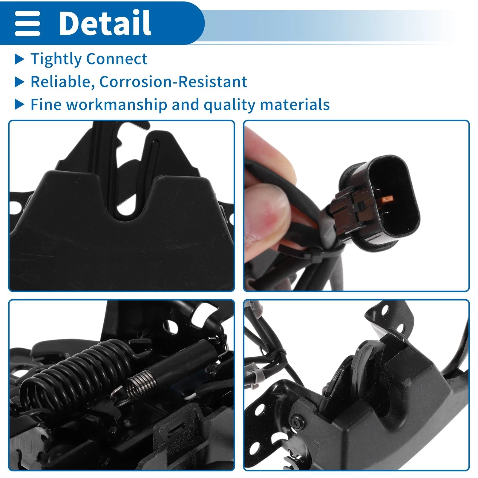Hood Latch Assembly for Kia Optima (2016–2020) No. 81130D4010 1 Pc
