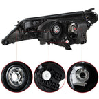 Headlight Assembly for Toyota RAV4 (2013–2015) Black Housing