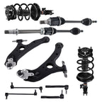 FWD Front Struts w/Spring, Lower Control Arms, CV Axle Shaft for Sienna (2011–2014)