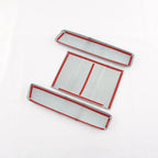 3Pcs Carbon Fiber Armrest Storage Box Trim Cover for Toyota Sienna (2021–2022)