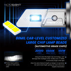H7 LED Headlight Bulbs for (2015–2023) 20000LM 6500K