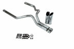 3" Dual Exhaust Kit for Dodge Ram 1500 (2019–2025) No Muffler Slash Tips