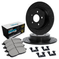 2X Brake Disc and Pad Kit for Jaguar XJS