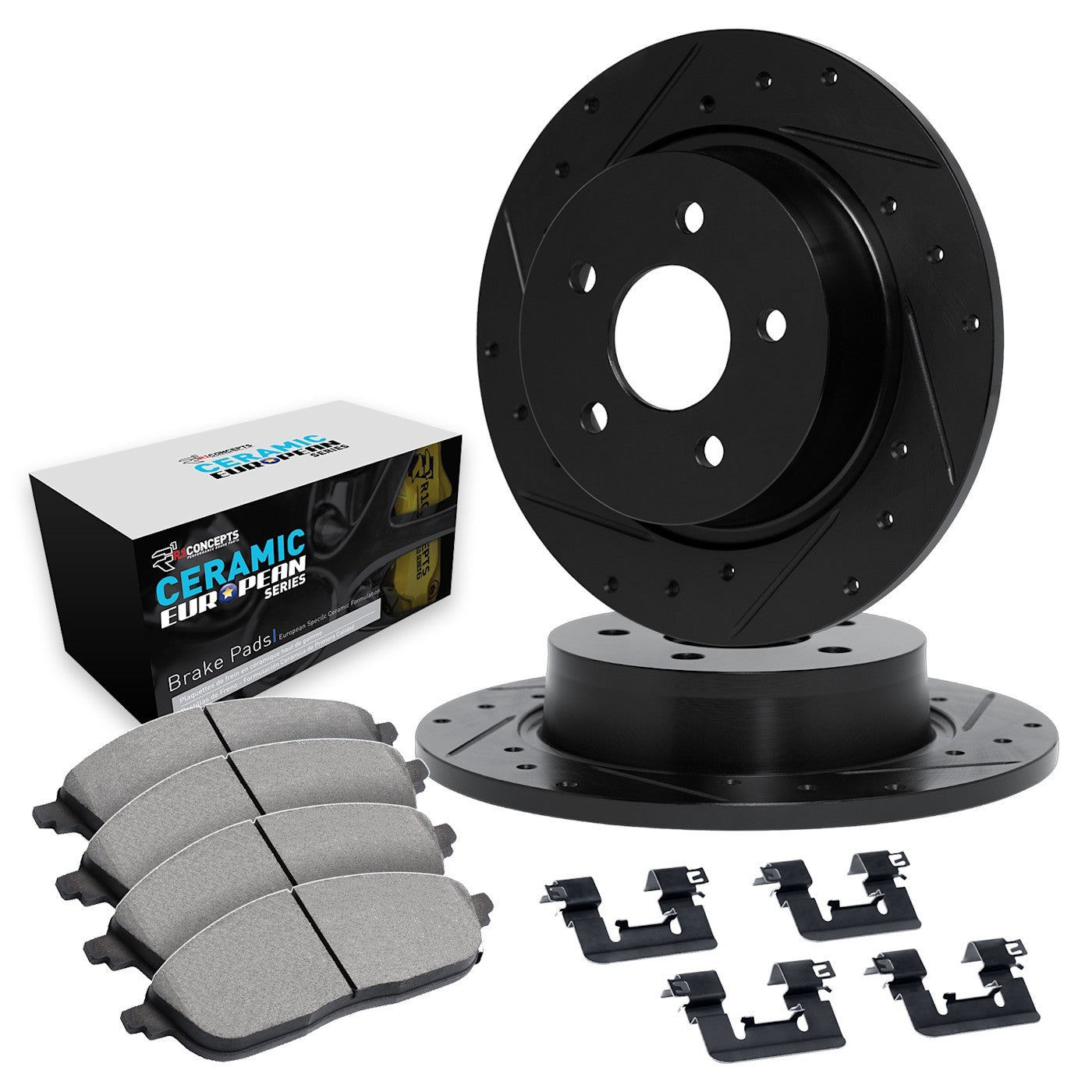 2X Brake Disc and Pad Kit for Jaguar XJS