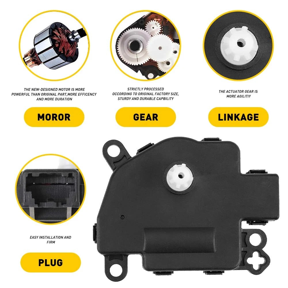 2X HVAC AC Heater Blend Door Actuator for Chrysler 200 (2012â2014)