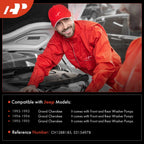 Windshield Washer Reservoir with Cap and Pump for Jeep Grand Cherokee (1993–1995)
