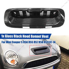 Gloss Black Hood Air Intake Vent Scoop for Mini Cooper S R55 R56 R57 R58 (2007–2014)